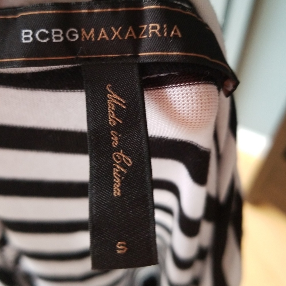 Casual black and white dress